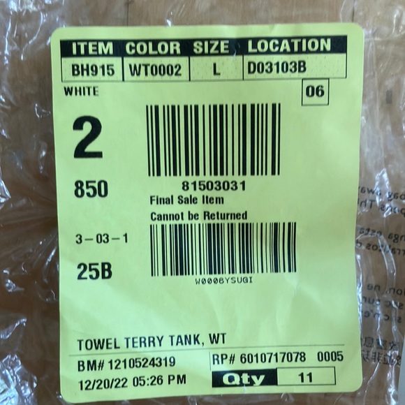 NEW J.Crew Towel Terry Tank Large - Picture 13 of 13